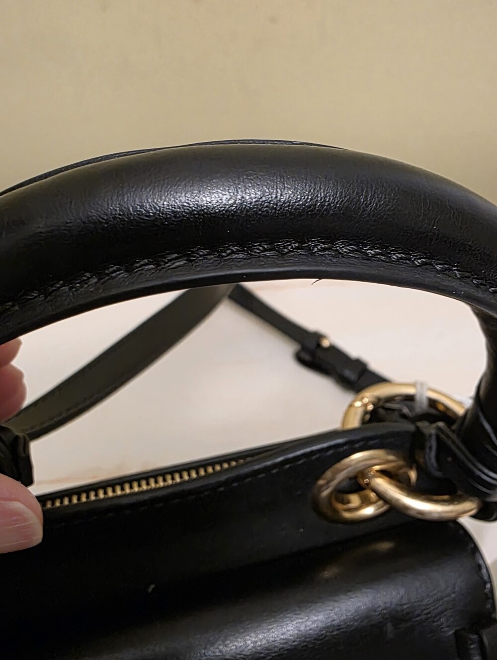 See By Chloe | Black Leather Tilda 2-Way Mini Satchel with Braided Sides - Picture 7 of 9